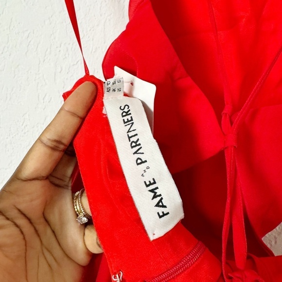 NEW Fame & Partners Halter Neck Fit & Flare Dress - Picture 6 of 10